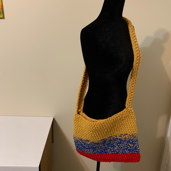 Crossbody Bag Handmade Crocheted - Picture 1 of 16